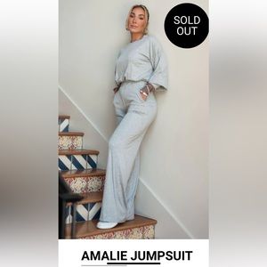 Byegreis- AMALIE JUMPSUIT- size small grey- never worn w/ tags- SOLD OUT